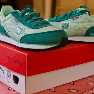 PUMA × Pokémon: Bulbasaur Future Rider Sneakers Size 3 (kids) w/ box